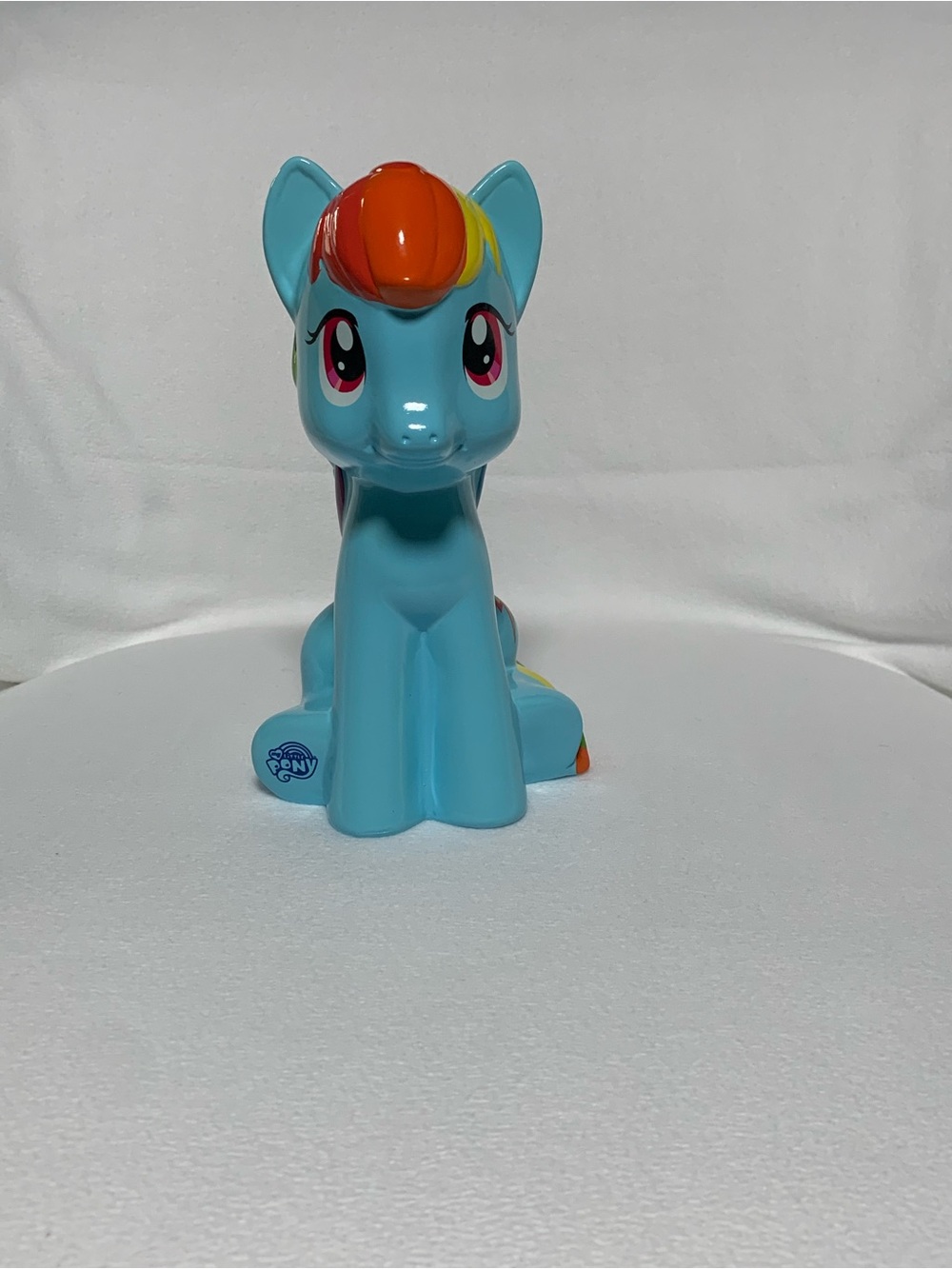 My Little Pony Rainbow Dash Light Blue Figure with Rainbow Mane PIggy Bank